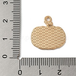 感謝祭の日の金色合金エナメルペンダント  カボチャ  18.5x18x1.5mm  穴：1.8mm&nbsp;ENAM-M002-01B-G