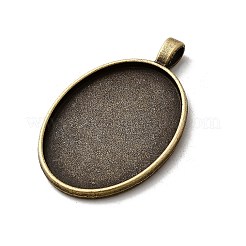 Vintage Tibetan Style Alloy Pendant Cabochon Settings&nbsp;TIBEP-M018-21AB-NF