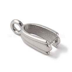 変色しない304ステンレススチール製アイスピックピンチベイル  ステンレス鋼色  15x5mm  穴：2mm  ピン：0.8mm&nbsp;STAS-Z058-01P-07