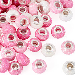 100Pcs Large Hole Resin Rhinestone European Beads&nbsp;OPDL-TA0001-07A