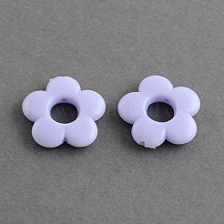 花アクリルビーズフレーム  ミックスカラー  19x18.5x4mm  穴：1.5mm  約640個/500g&nbsp;SACR-S039-M