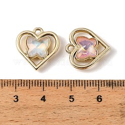 UV Plating Alloy Glass Pendants&nbsp;FIND-K032-21G