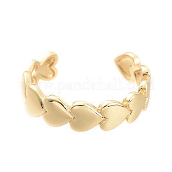 Adjustable Brass Cuff Rings&nbsp;RJEW-M135-05G