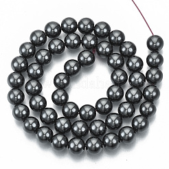 Non-magnetic Synthetic Hematite Beads Strands&nbsp;G-Q892-8mm