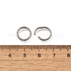 F136 チタン マイクロパヴェ クリア キュービックジルコニア フープ ノーズリング  プラチナ  10.5x1.5mm  内径：7.8mm&nbsp;AJEW-D306-05P