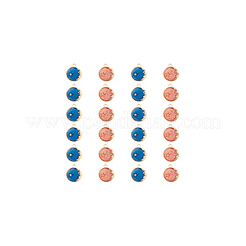 60Pcs 2 Colors Alloy Enamel Pendants&nbsp;FIND-DC0002-84