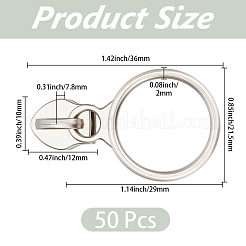 50Pcs Alloy Zipper Sliders&nbsp;FIND-CY0002-20