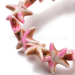 Synthetic Turquoise Dyed Beads Strands&nbsp;G-P507-04N