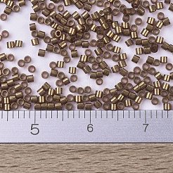 MIYUKIデリカビーズ小  シリンダー  日本製シードビーズ  15/0  （dbs0115)ダークトパーズゴールド光沢  1.1x1.3mm  穴：0.7mm  約35000PCS /ボトル  10 G /ボトル&nbsp;SEED-JP0008-DBS0115
