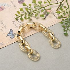 Handmade Transparent Acrylic & CCB Plastic Cable Chains&nbsp;AJEW-JB00828
