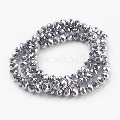 Electroplate Glass Beads Strands&nbsp;GLAA-K027-FP-A02