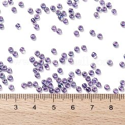 トーホー 8/0ラウンドビーズ  日本製シードビーズ  （ダークパープルの裏地付きクリスタルレインボー774)個  3mm  穴：1mm  約1110個/50g&nbsp;SEED-XTR08-0774