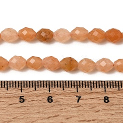 天然石レッドアベンチュリンビーズ連売り  多面カット  ライス  6~6.5x5~6mm  穴：1.2mm  約58~62個/連  14.57''~14.76''（37~37.5センチメートル）&nbsp;G-K376-F15-01
