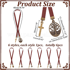 4Pcs Cowhide Leather Bookmark&nbsp;AJEW-HY00013