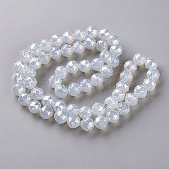 Electroplate Glass Beads Strands&nbsp;EGLA-T020-10-C04
