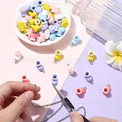 50Pcs Opaque Resin Pendants&nbsp;RESI-CJ0004-45