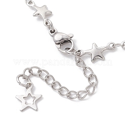 304 Stainless Steel Star Link Chain Bracelet Making&nbsp;AJEW-JB01446