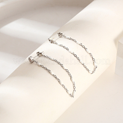 Stylish 304 Stainless Steel Tassel Stud Earrings&nbsp;TQ2986-4