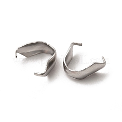 変色しない304ステンレススチール製スナップオンベイル  ステンレス鋼色  10x5mm  ピン：1mm&nbsp;STAS-L207-20B-P