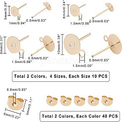 304 Stainless Steel Stud Earring Findings&nbsp;STAS-UN0015-23