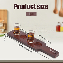 Wooden Shot Glasses Serving Tray&nbsp;WOOD-WH0029-47