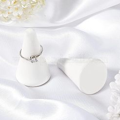 磁器リングディスプレイスタンド  コーン  ホワイト  1-1/8x2インチ（3x5cm）&nbsp;RDIS-WH0002-08