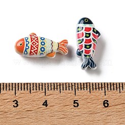Printed Alloy Beads&nbsp;AL-CBA91DB-04