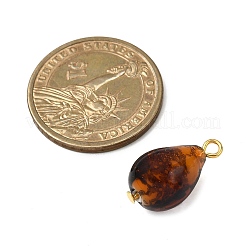 Handmade Gold Sand Lampwork Pendants&nbsp;PALLOY-JF04372-02