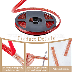 PVC Plastic Edge Banding&nbsp;AJEW-GF0013-89B-07