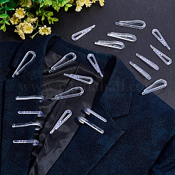 100Pcs 2 Styles Plastic Collar Tie Clips&nbsp;AJEW-ME0001-24
