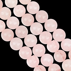 2 Strands Natural Rose Quartz Dyed Beads Strands&nbsp;G-GO0001-27B