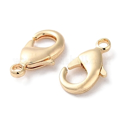 Rack Plating Brass Lobster Claw Clasps&nbsp;KK-F090-27LG-03