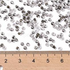 12/0 ガラスシードビーズ  透明インサイドカラー  丸い穴  ラウンド  キャメル  12/0  2~2.5x1.5~2mm  穴：0.8mm  約30000個/袋&nbsp;SEED-A014-2mm-137B
