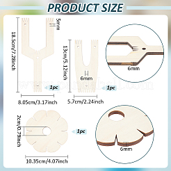 Wood Pom Pom Maker Kit&nbsp;WOOD-WH0050-008
