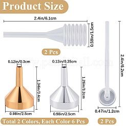 12Pcs Aluminum Funnel Hopper&nbsp;AJEW-GF0010-32
