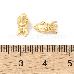 真鍮製チャーム  カドミウムフリー＆ニッケルフリー＆鉛フリー  ロケット  18KGP本金メッキ  8.5x9.5x5.5mm  穴：1.2mm&nbsp;KK-Q816-35G