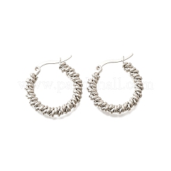 201 Stainless Steel Hoop Earrings&nbsp;EJEW-Q026-14P-A