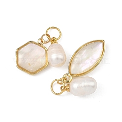 Natural White Shell Pendants&nbsp;PALLOY-JF05826