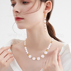 300個4スタイルabsプラスチックイミテーションパールビーズ  花  ミックスカラー  8.5~17x8.5~16.5x4~7.5mm  穴：1.6~2mm  75個/スタイル&nbsp;KY-SZ0001-39
