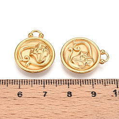 304 Stainless Steel Pendants&nbsp;STAS-N109-148G-06
