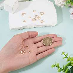 12Pcs 3 Styles Brass Open Jump Rings&nbsp;KK-TA0008-82G