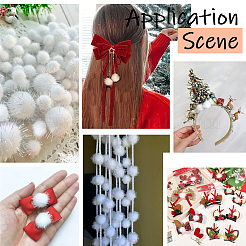 120Pcs Sequin Polypropylene Fiber Silk Pompom Ball&nbsp;FIND-SC0019-70B