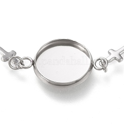 Tarnish Resistant 304 Stainless Steel Bracelet Making&nbsp;STAS-L248-002P-A