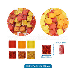 400Pcs 2 Styles Glass Cabochons&nbsp;GGLA-TA0001-09D