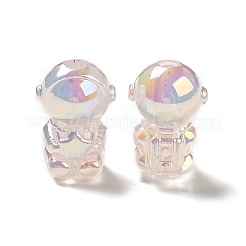 UV Plating Rainbow Iridescent Acrylic Beads&nbsp;PACR-M002-06D
