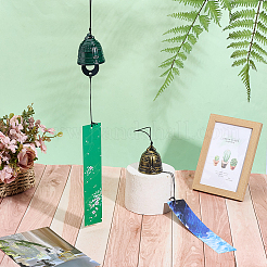 2Pcs 2 Colors Fish Iron Wind Chime&nbsp;HJEW-WR0001-15