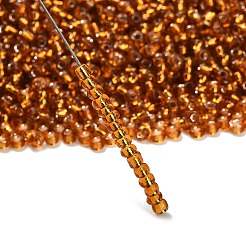 12/0 ガラスシードビーズ  銀並ぶ丸い穴  ラウンド  ペルー  2mm  穴：1mm  約30000ビーズ/ポンド&nbsp;SEED-A005-2mm-22C
