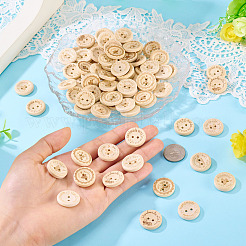 200Pcs 8 Styles Wood Buttons&nbsp;BUTT-TA0001-34