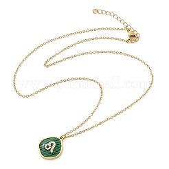304 Stainless Steel Micro Pave Cubic Zirconia constellation Pendant Necklaces&nbsp;NJEW-R021-01G-05