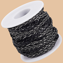 10M Flat Braided Imitation Leather Cords&nbsp;LC-CL0001-04A